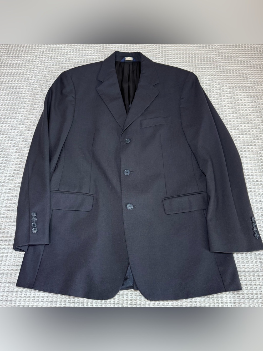 Brooks Brothers 346 Blazer 40M Wool Stretch Navy Blue 3 Button Jacket Wedding